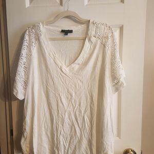 Grace Cream Lace Sleeve Blouse